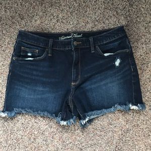 High Rise Jean Shorts